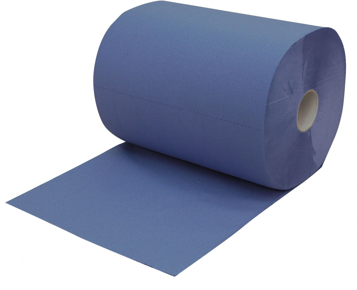 ZVG-Multiclean plus Rolle, blau, 3-lagig, ca. 500 Abrisse, VE: 2 Ro.