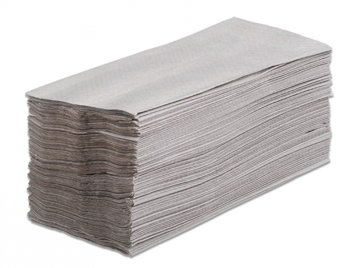 ZVG-Falthandtücher, natur, 1-lagig, VE: 3.696 Tücher (24x154)
