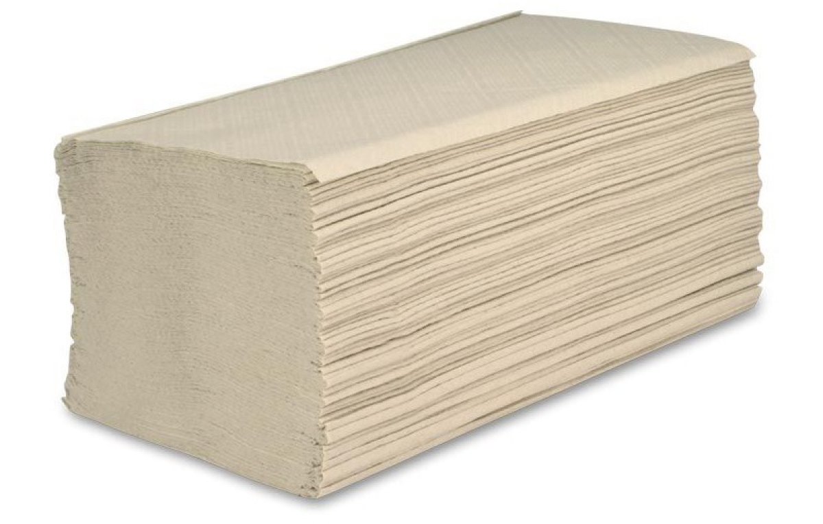 ZVG-Falthandtücher, natur, Tissue 2-lagig, VE: 3.200 Tücher (20x160)
