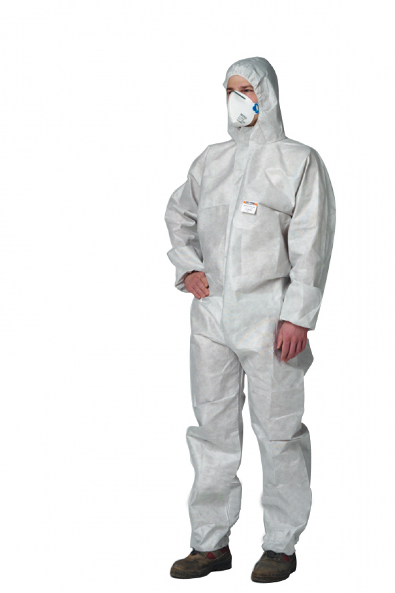 ZVG-PSA-zetDress, Einweg-Overall, Einmal-Schutzanzug, Z2, PAINT-TEX PLUS, hellgrau, VE = 25 Stck