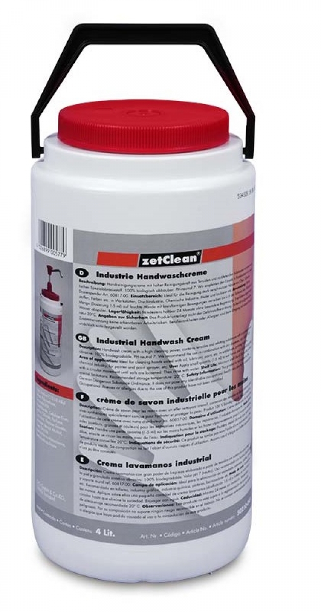 ZVG-ZetClean-Hygiene, Handwaschcreme 4-LITER, VE: 6 Kannen  4-Liter ( Karton)
