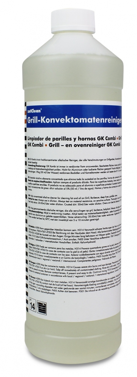 ZVG-ZetClean-Hygiene, Grill- und Konvektomatenreiniger, VE: 12 x 1-l Flasche