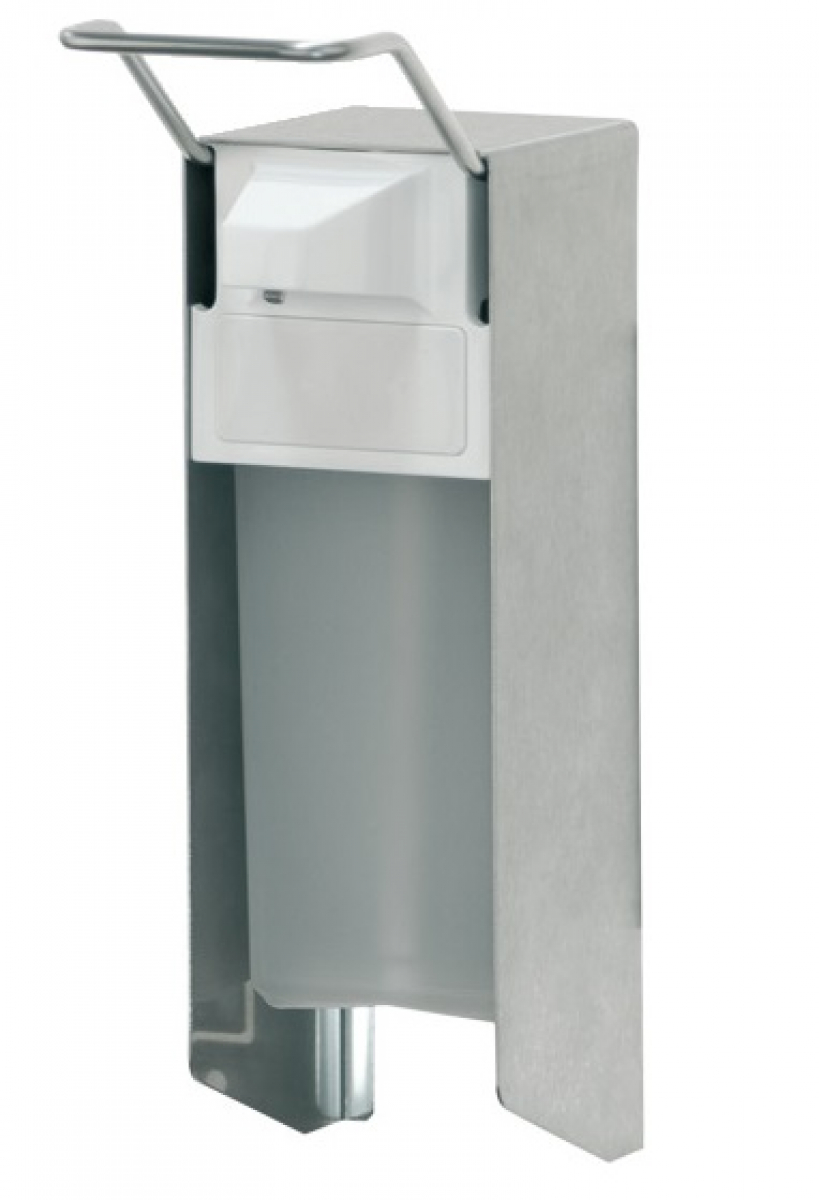 ZVG-Seifen- u. Desinfektionsmittelspender mit ALU-Gehäuse, 500 ml