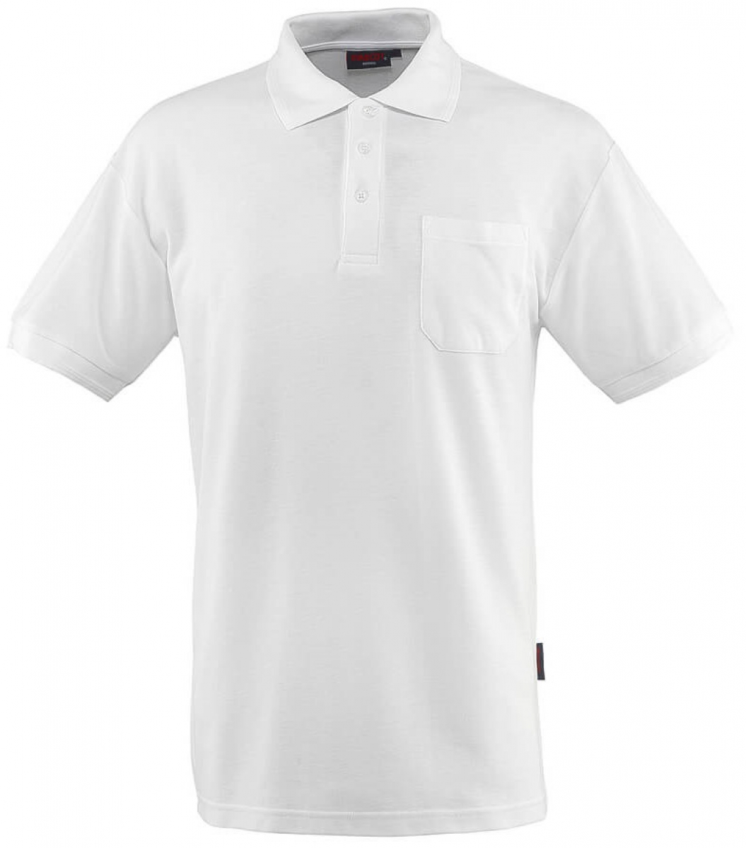 MASCOT-Worker-Shirts, Polo-Shirt, Borneo, 180 g/m², weiß