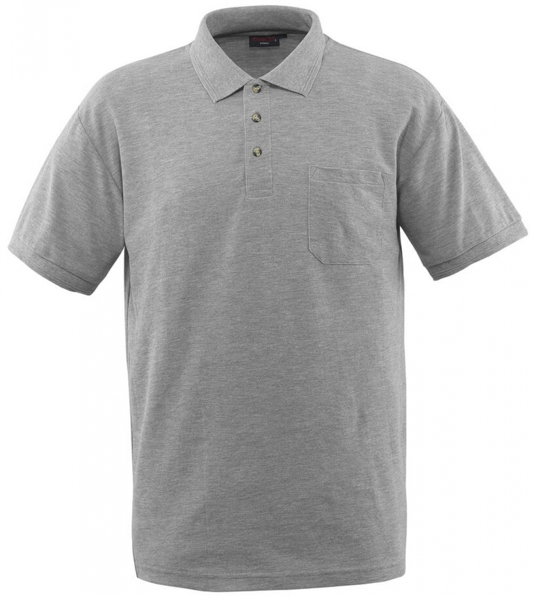 MASCOT-Worker-Shirts, Polo-Shirt, Borneo, 180 g/m, grau meliert