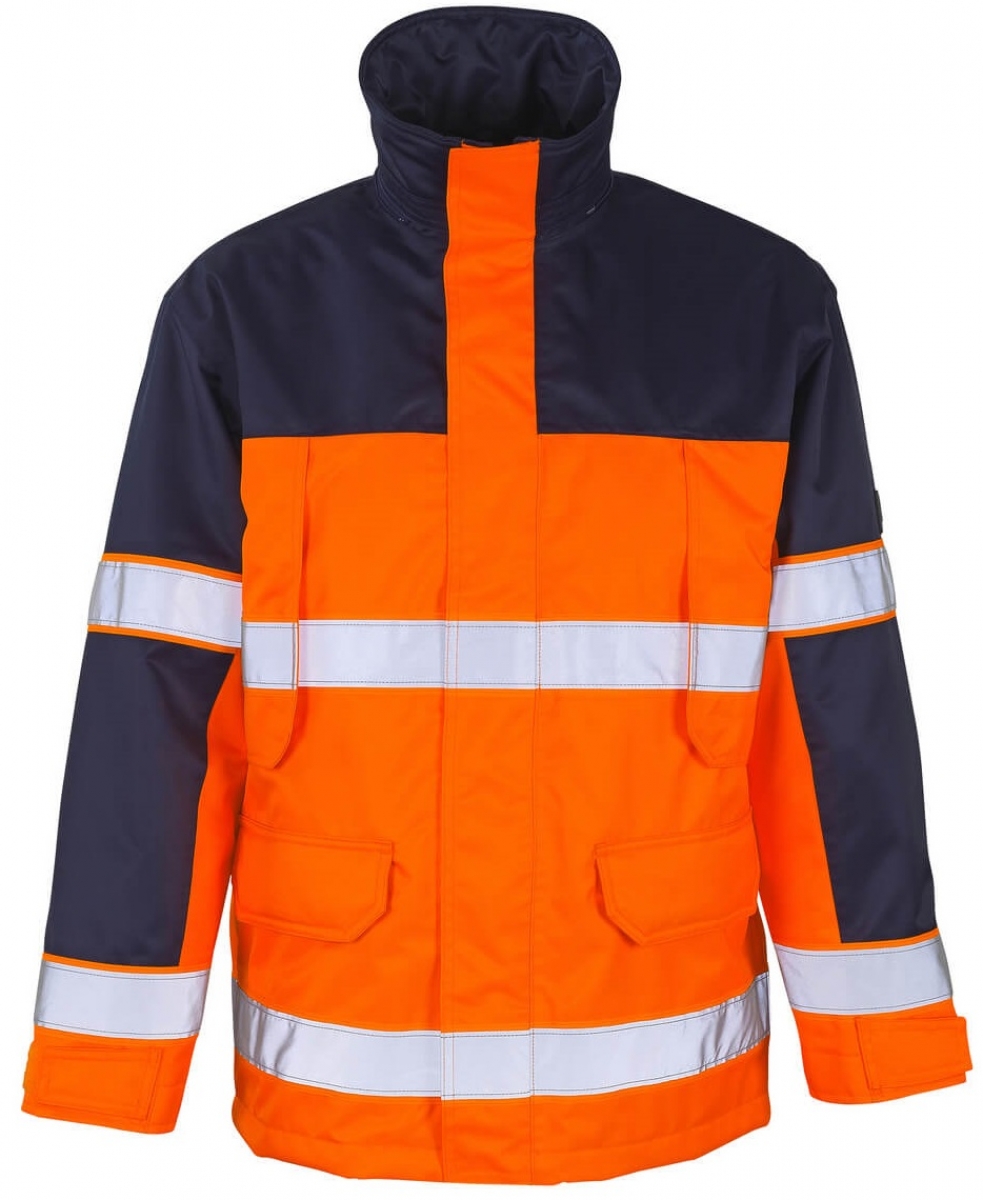 MASCOT-Workwear, Warnschutz-Jacke, Savona, 240 g/m, orange/marine