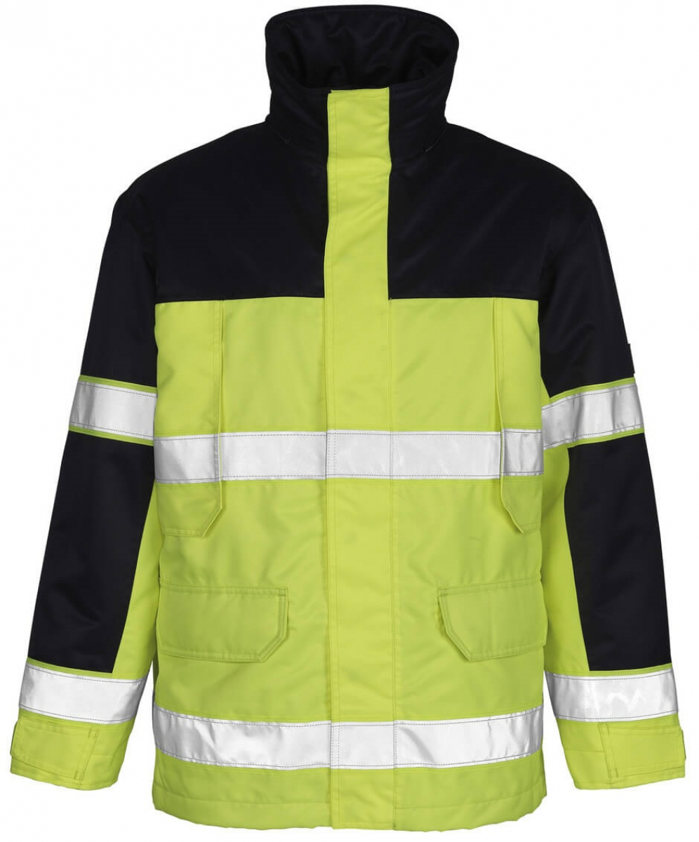 MASCOT-Workwear, Warnschutz-Jacke, Savona, 240 g/m², gelb/marine