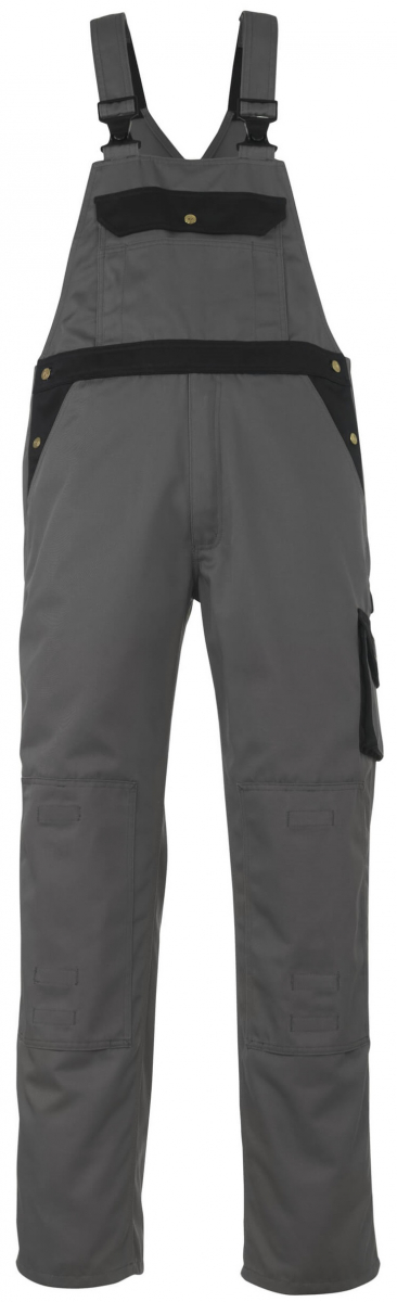 MASCOT-Workwear, Arbeits-Berufs-Latz-Hose, Milano, 82 cm, 310 g/m, anthrazit/schwarz