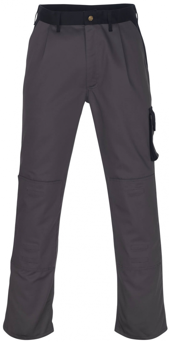 MASCOT-Workwear, Workwear-Bundhose, Arbeits-Berufs-Hose, TORINO, Lg. 90 cm, MG310, anthrazit/schwarz