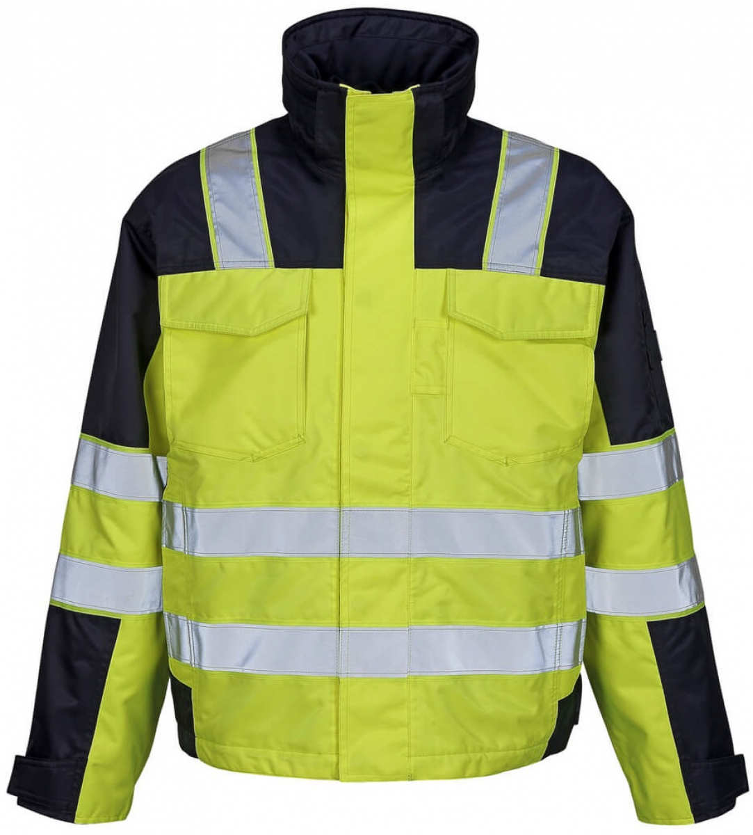 MASCOT-Workwear, Warnschutz-Jacke, Genova, 240 g/m, gelb/marine