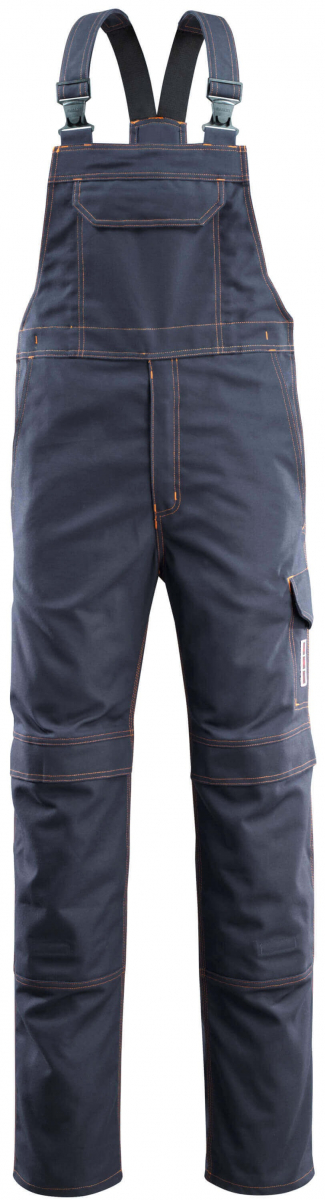 MASCOT-Workwear, Arbeits-Berufs-Latz-Hose, Freibourg, 90 cm, 320 g/m², schwarzblau