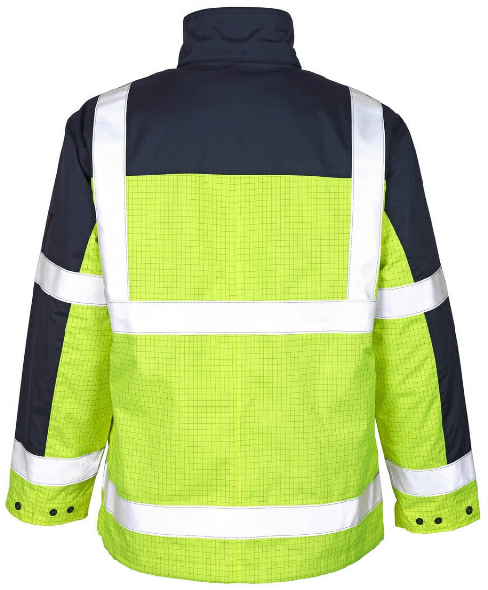 MASCOT-Workwear, Warnschutz-Jacke, Lungern, 230 g/m², gelb/marine
