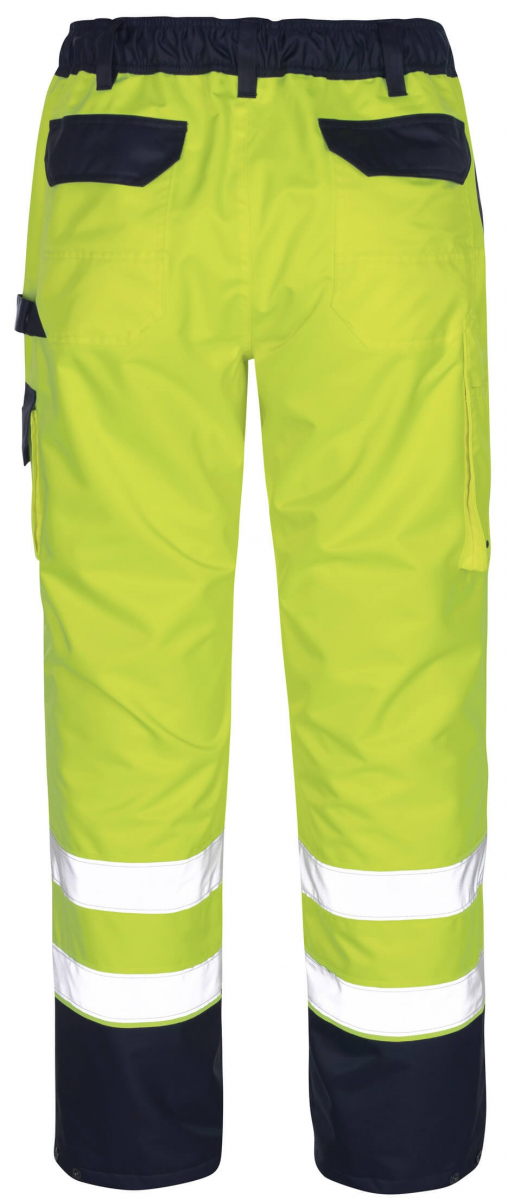 MASCOT-Workwear, Warnschutz-Überziehhose, Linz, 240 g/m², gelb/marine