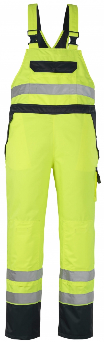 MASCOT-Workwear, Warnschutz-berziehlatzhose, Wels, 240 g/m, gelb/marine