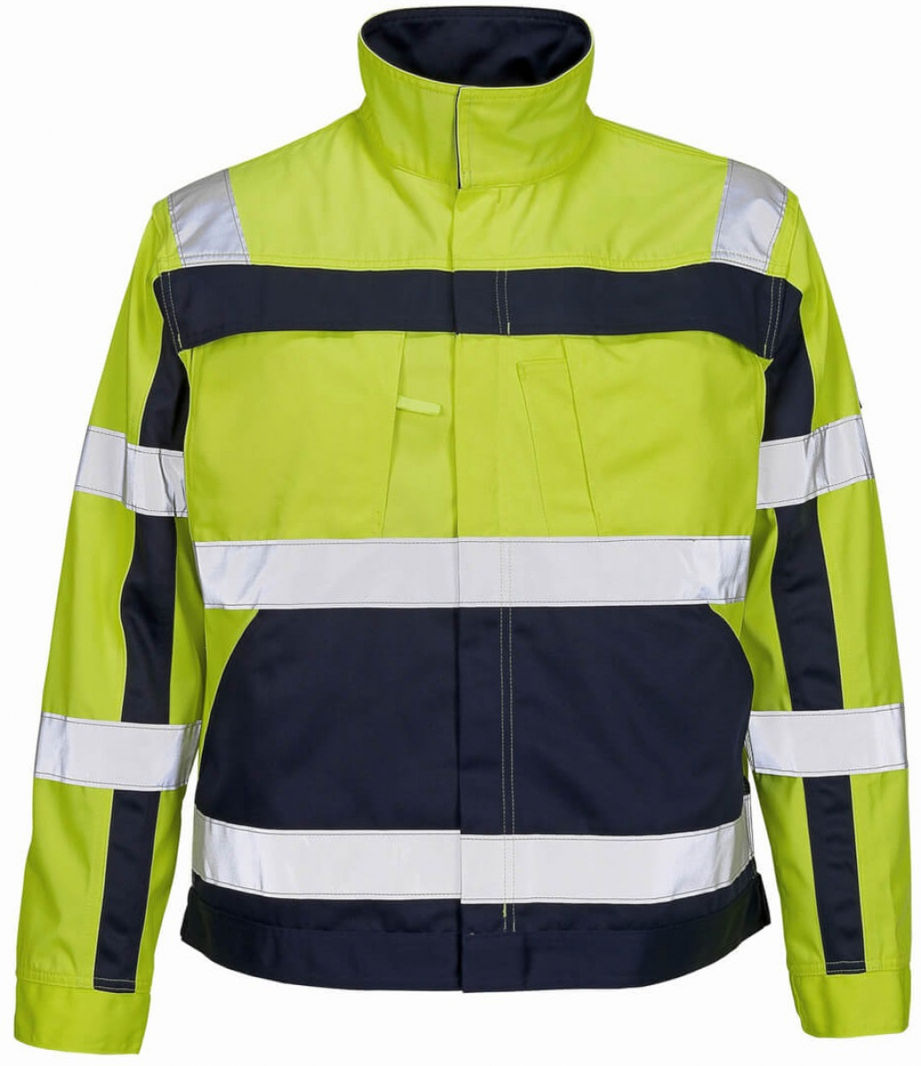 MASCOT-Workwear, Warnschutz-Jacke, Cameta, 310 g/m², gelb/marine