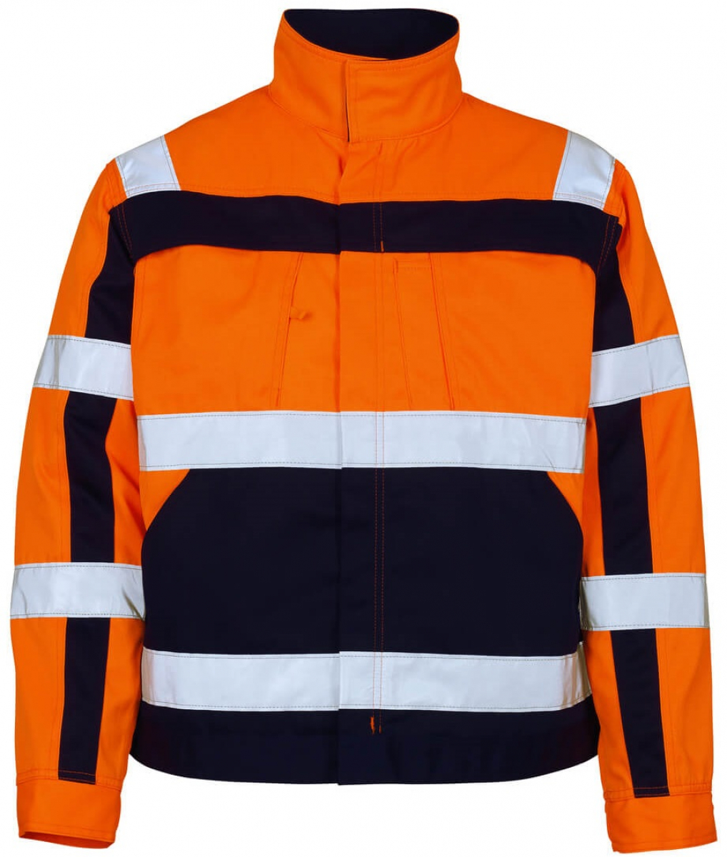 MASCOT-Workwear, Warnschutz-Jacke, Cameta, 290 g/m², orange/marine