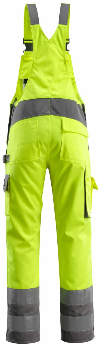 MASCOT-Workwear, Warnschutz-Latzhose, Barras, 90 cm, 310 g/m², gelb/anthrazit