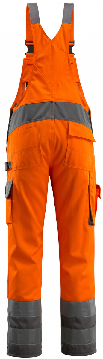 MASCOT-Workwear, Warnschutz-Latzhose, Barras, 76 cm, 290 g/m², orange/anthrazit