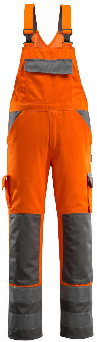 MASCOT-Workwear, Warnschutz-Latzhose, Barras, 82 cm, 290 g/m, orange/anthrazit