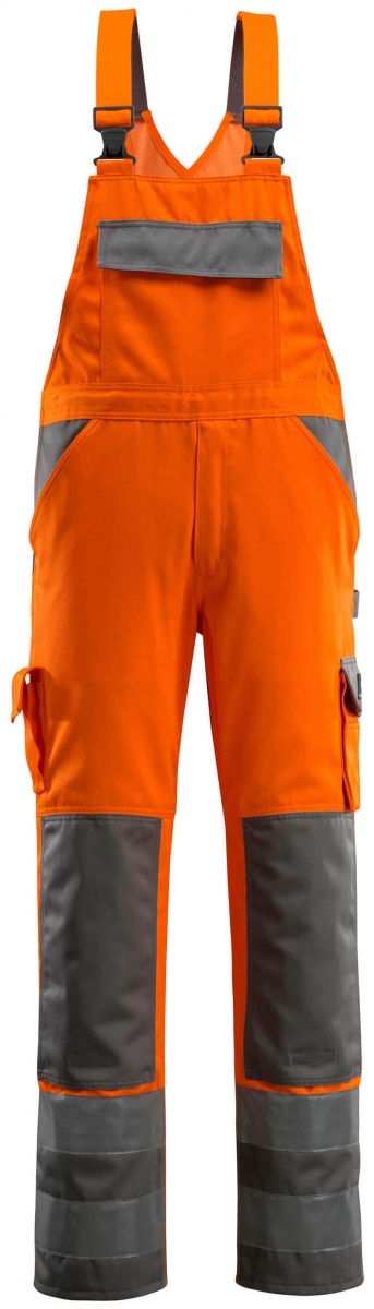 MASCOT-Workwear, Warnschutz-Latzhose, Barras, 90 cm, 290 g/m, orange/anthrazit