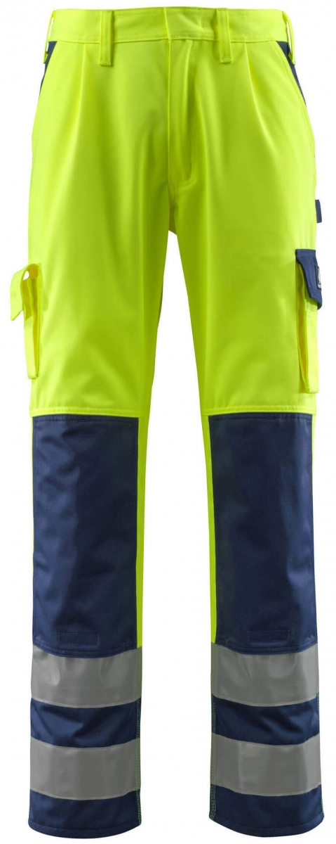 MASCOT-Workwear, Warnschutz-Bundhose, Olinda, 76 cm, 310 g/m, gelb/marine