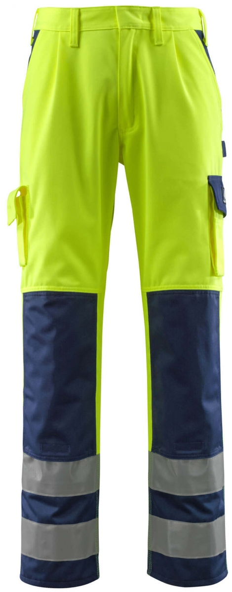 MASCOT-Workwear, Warnschutz-Bundhose, Olinda, 82 cm, 310 g/m, gelb/marine