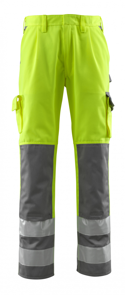 MASCOT-Workwear, Warnschutz-Bundhose, Olinda, 90cm, 310 g/m², gelb/anthrazit