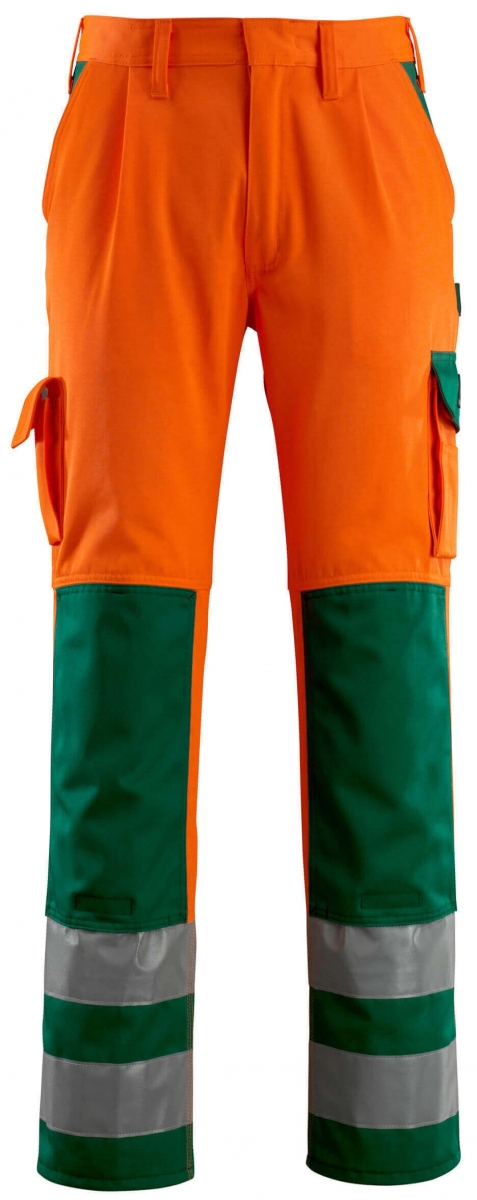 MASCOT-Workwear, Warnschutz-Bundhose, Olinda, 76 cm, 290 g/m, orange/grn