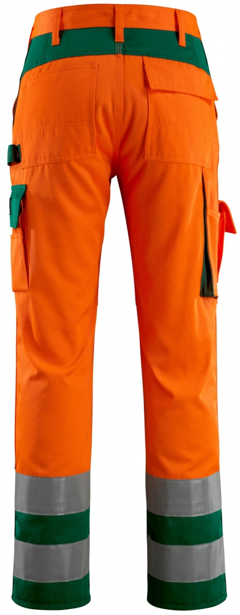 MASCOT-Workwear, Warnschutz-Bundhose, Olinda, 90 cm, 290 g/m, orange/grn