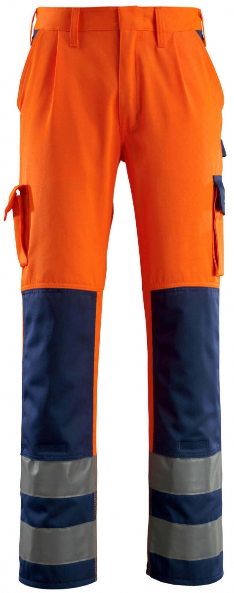 MASCOT-Workwear, Warnschutz-Bundhose, Olinda, 76 cm, 290 g/m, orange/marine
