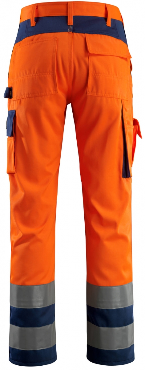 MASCOT-Workwear, Warnschutz-Bundhose, Olinda, 76 cm, 290 g/m, orange/marine