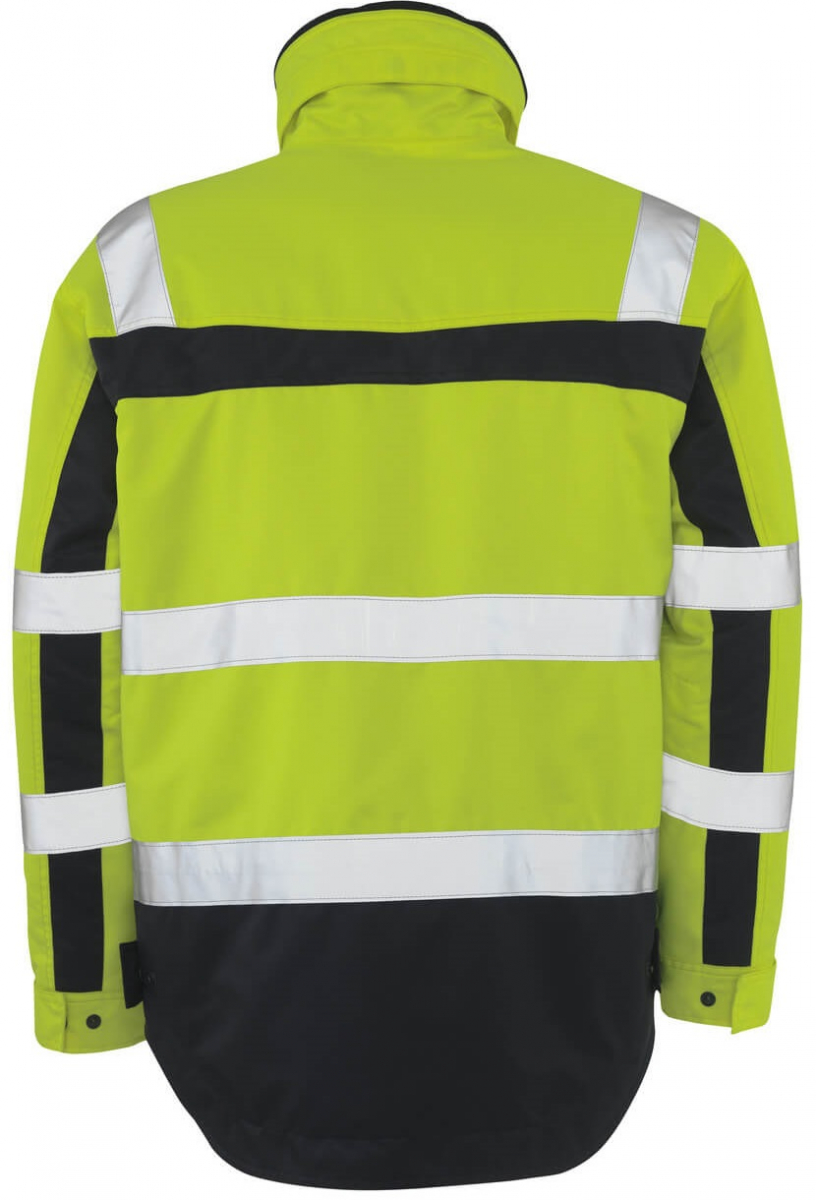 MASCOT-Workwear, Warnschutz-Pilotjacke, Teresina, 240 g/m², gelb/marine