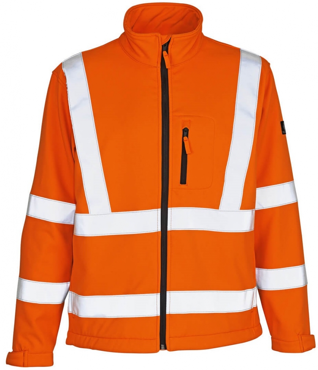 MASCOT-Workwear, Warnschutz-Soft Shell Jacke, Calgary, 365 g/m, orange