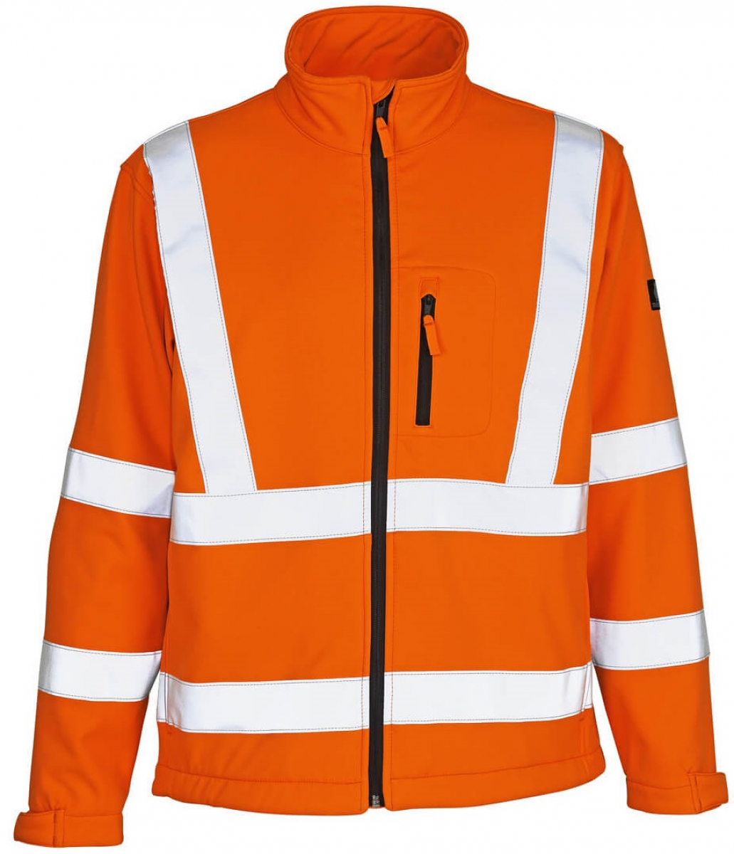 MASCOT-Workwear, Warnschutz-Soft Shell Jacke, Calgary, 365 g/m², orange