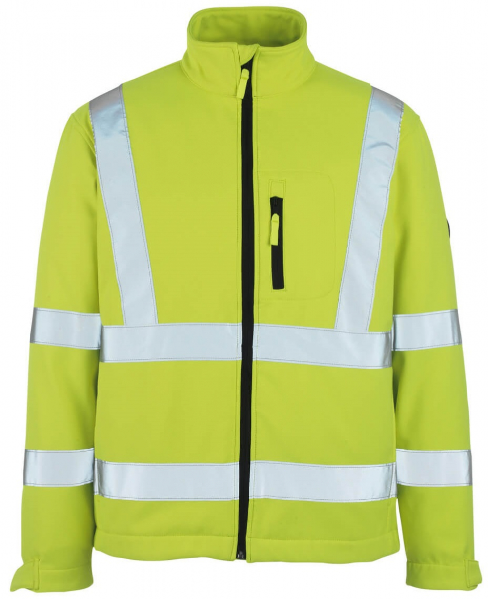 MASCOT-Workwear, Warnschutz-Soft Shell Jacke, Calgary, 365 g/m, gelb