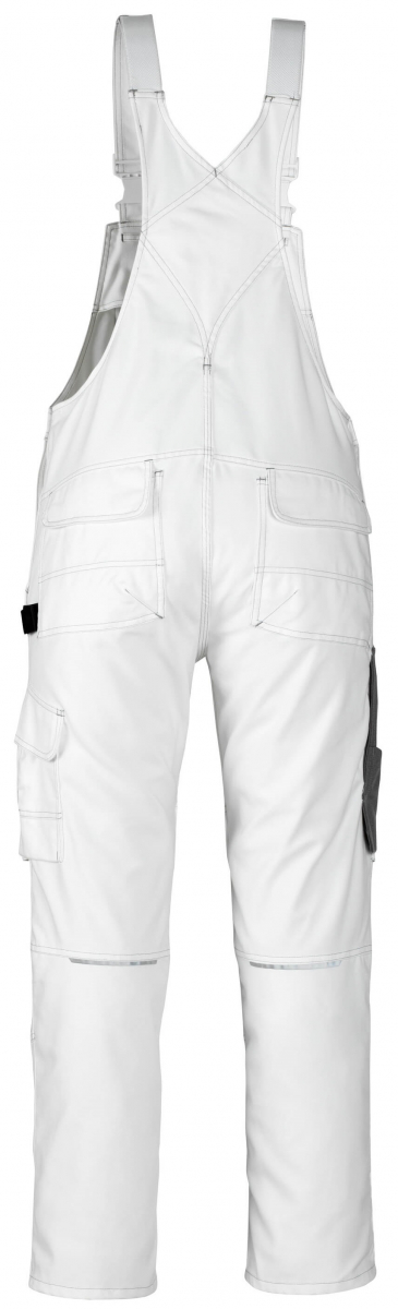 MASCOT-Workwear, Arbeits-Berufs-Latz-Hose, Orense, 82 cm, 310 g/m², weiß