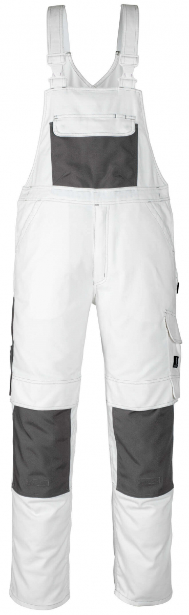 MASCOT-Workwear, Arbeits-Berufs-Latz-Hose, Orense, 90 cm, 310 g/m², weiß