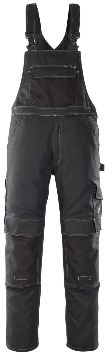 MASCOT-Workwear, Arbeits-Berufs-Latz-Hose, Orense, 76 cm, 310 g/m², schwarz