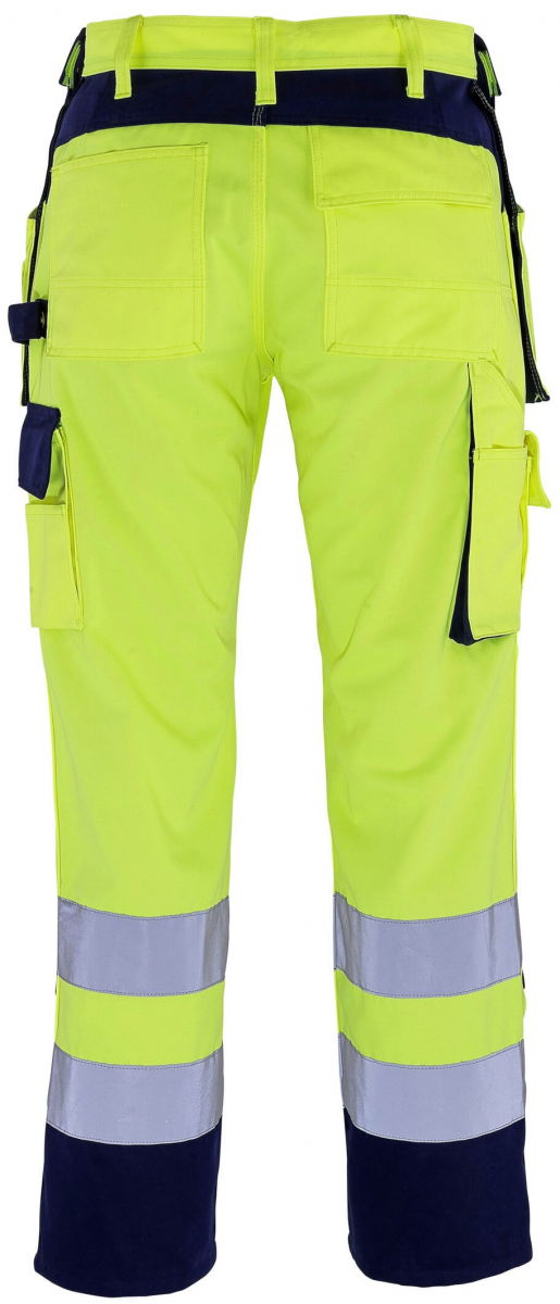 MASCOT-Workwear, Warnschutz-Bundhose, Almas, 82 cm, 310 g/m², gelb/marine