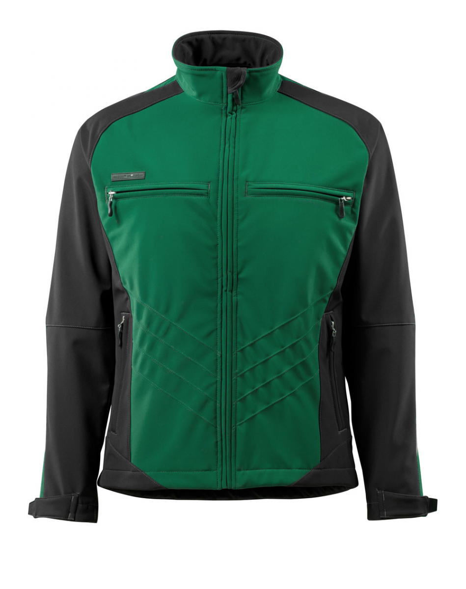 MASCOT-Workwear, Kälteschutz, Soft-Shell-Jacke, Dresden, 305 g/m², grün/schwarz