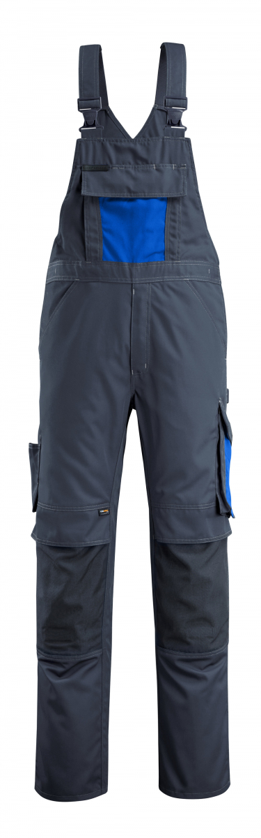 MASCOT-Workwear, Latzhose, Augsburg, 90 cm, 270 g/m², schwarzblau/kornblau
