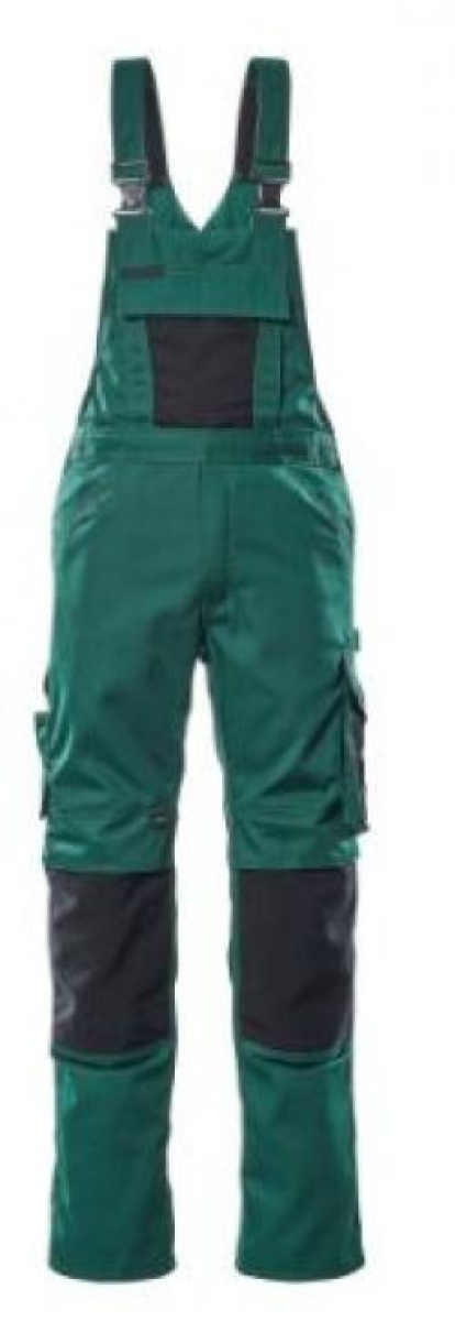 MASCOT® Augsburg, Latzhose, Grün/Schwarz