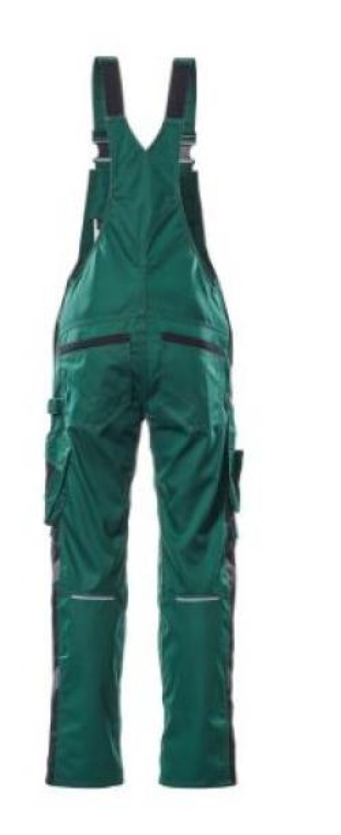 MASCOT® Augsburg, Latzhose, Grün/Schwarz