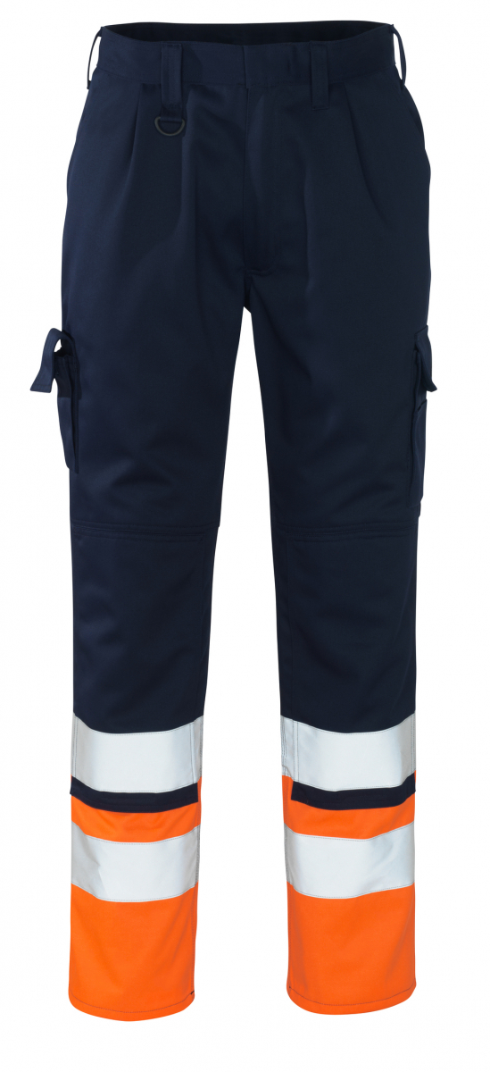 MASCOT-Workwear, Warnschutz-Bundhose, Patos, 90 cm, 310 g/m², marine/orange