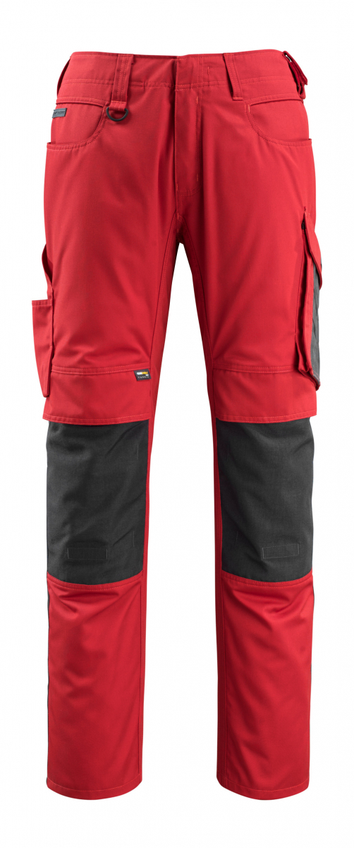 MASCOT-Workwear, Arbeits-Berufs-Bund-Hose, Mannheim, 76 cm, 270 g/m², rot/schwarz