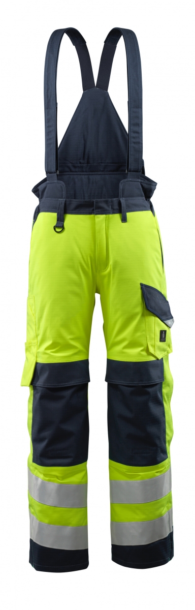 MASCOT-Workwear, Warnschutz-Winterhose, Renens,  310 g/m, gelb/schwarzblau