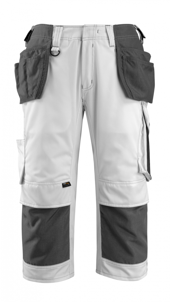 MASCOT-Workwear, Arbeits-Berufs-Knie-Bund-Hose, Lindau, 270 g/m, wei/dunkelanthrazit