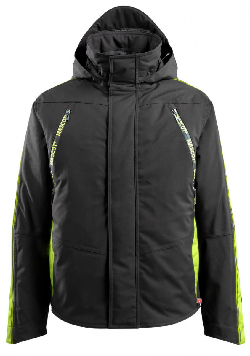 MASCOT-Workwear, Kälteschutz, Pilotenjacke-Workwear,, Tolosa, 250 g/m², schwarz/gelb