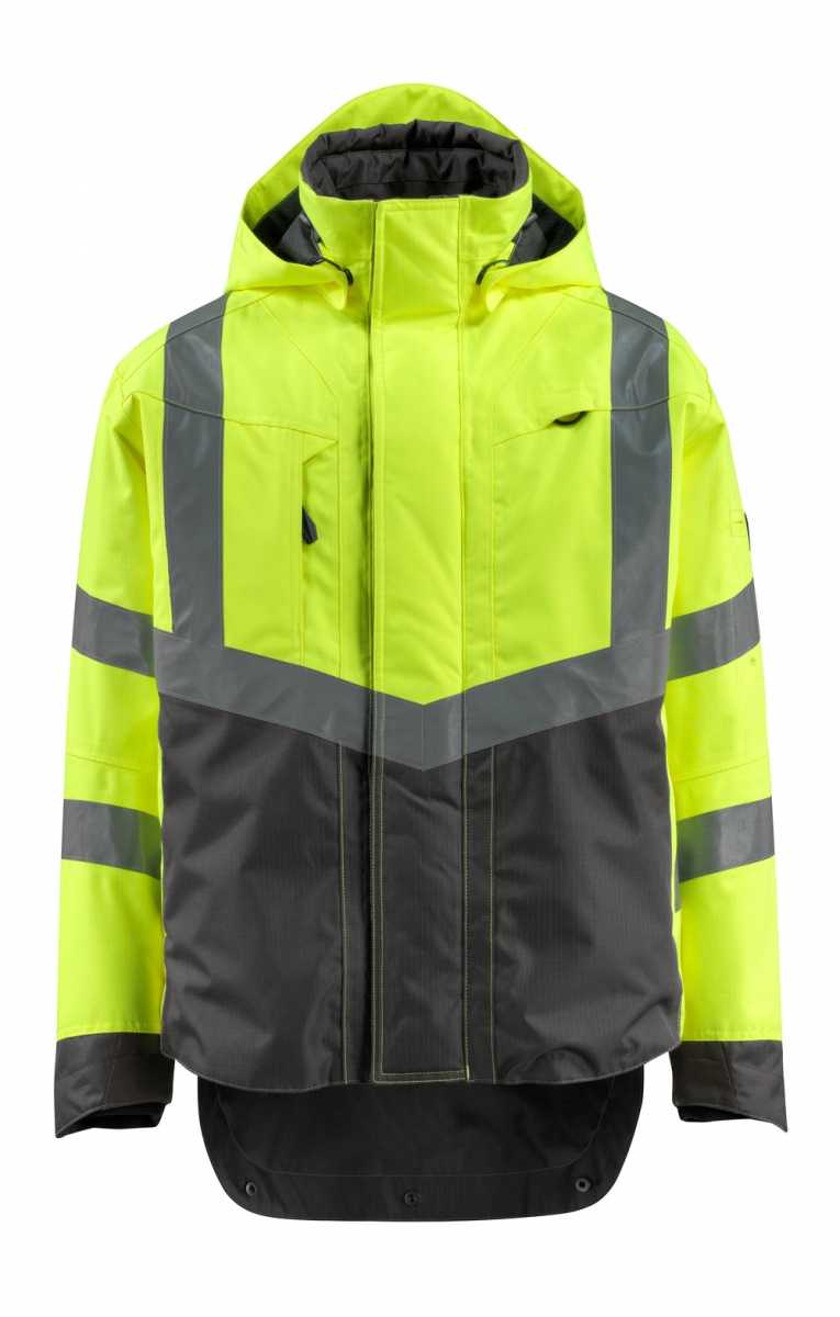 MASCOT-Workwear, Warnschutz-Jacke, Harlow,  210 g/m, gelb/dunkelanthrazit