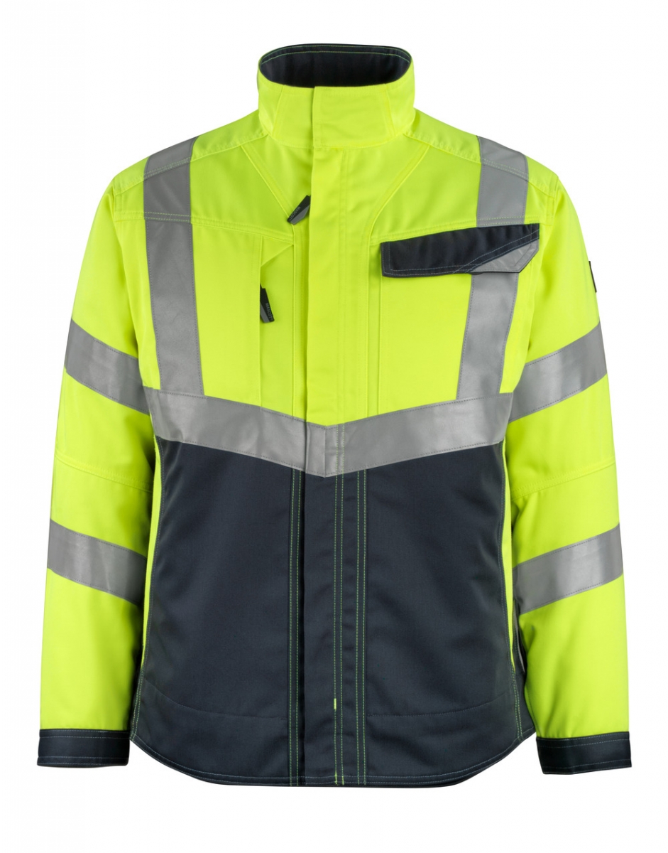 MASCOT-Workwear, Warnschutz-Jacke, Oxford,  290 g/m, gelb/schwarzblau